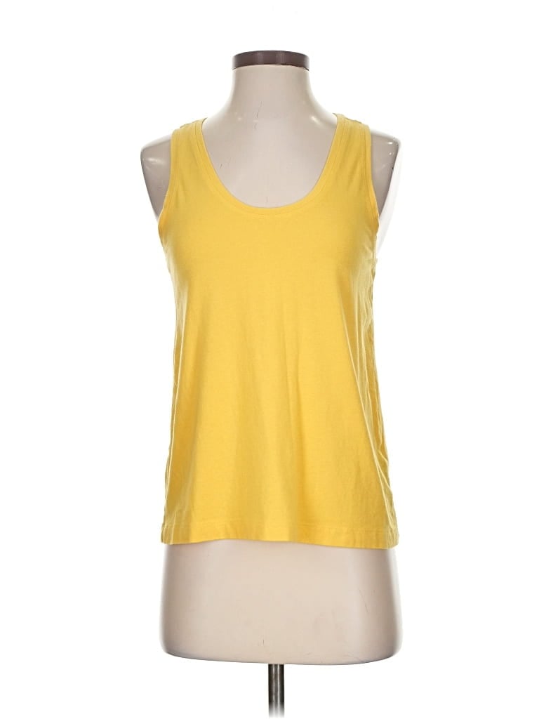 Pre-owned Banana Republic Factory Store Tank Top Yellow Halter Neckline Tops