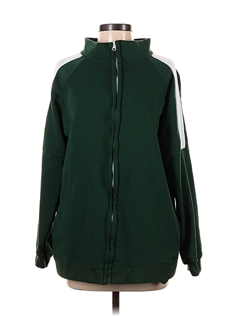 Pre-owned Assorted Brands Track Jacket In Green