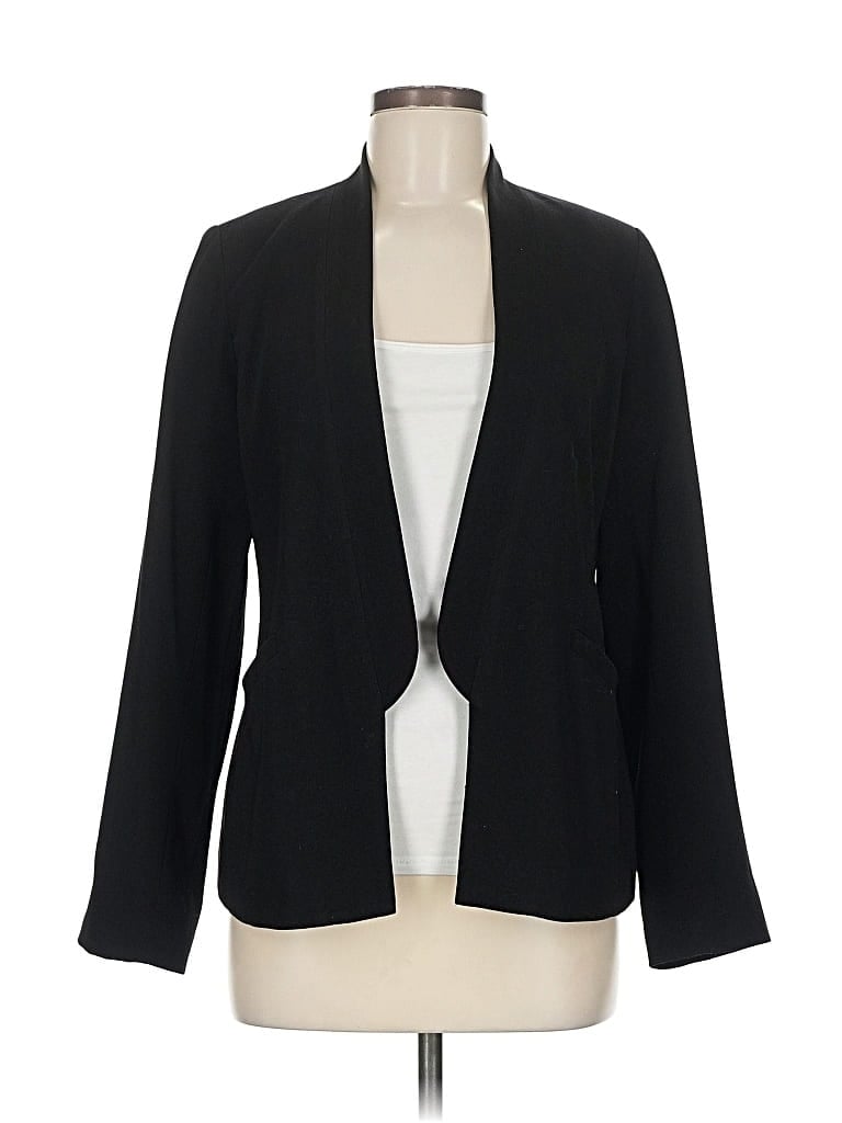 Pre-owned Eileen Fisher Blazer Jacket In Black