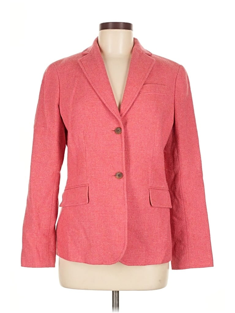 Pre-owned Lands' End Blazer Jacket In Red