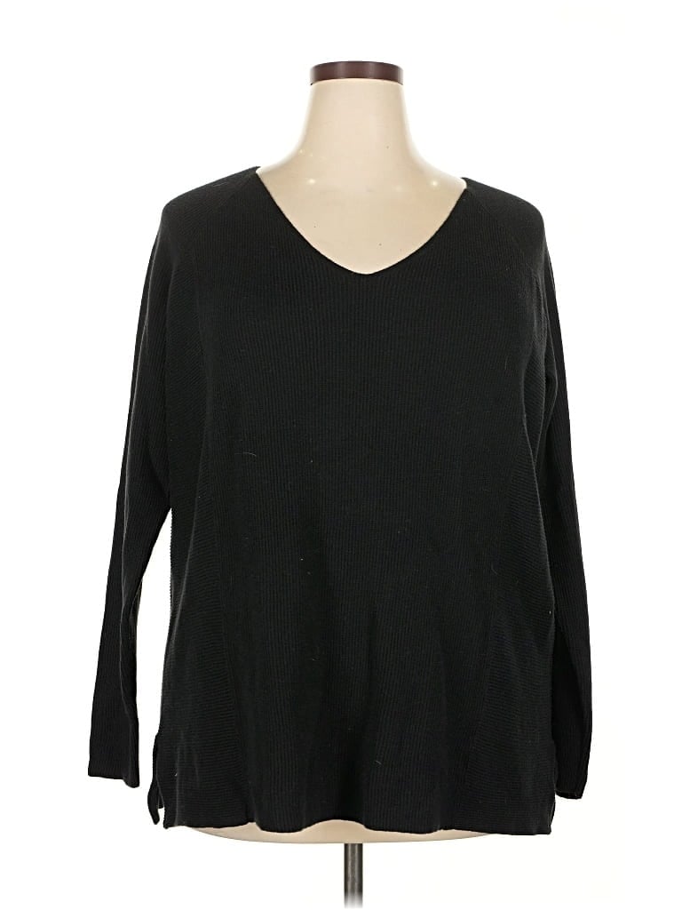 Pre-owned Eddie Bauer Pullover Sweater In Black