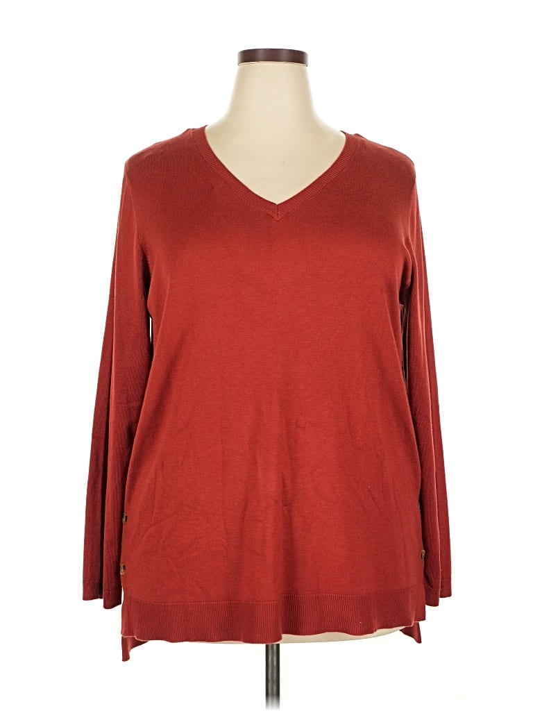 Lety & Me Pullover Sweater In Red