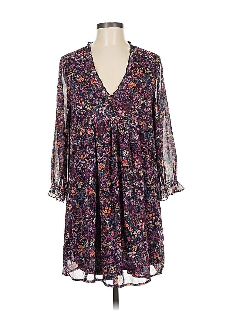 Pre-owned En Creme Casual Dress In Purple