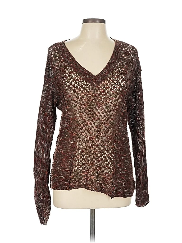 Pre-owned Maurices Pullover Sweater In Brown