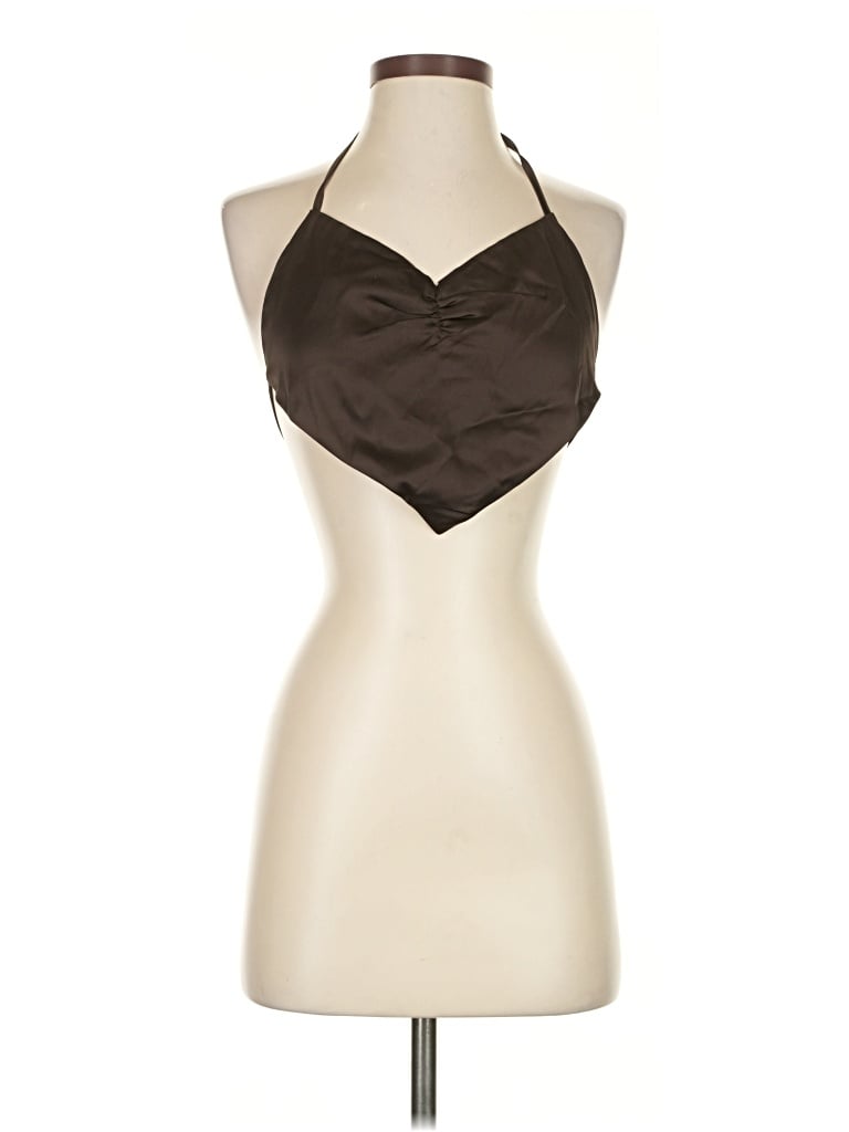 Pre-owned Adika Sleeveless Blouse In Brown