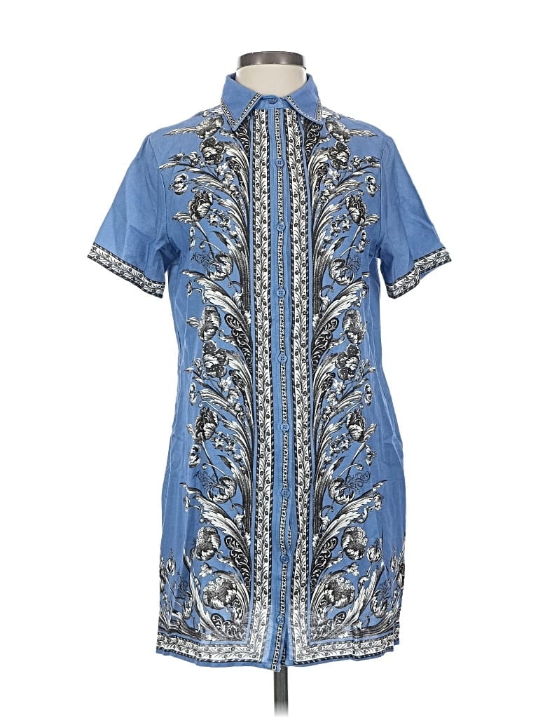 Pre-owned Max Studio Casual Dress In Blue