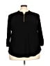 Joie De Vivre Black 3/4 Sleeve Blouse Size 3X - photo 1