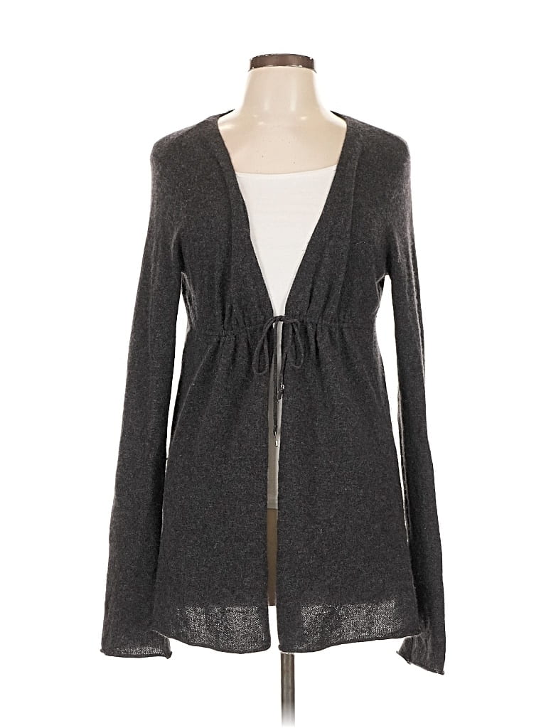Pre-owned Vince Cashmere Cardigan Sweater In Gray