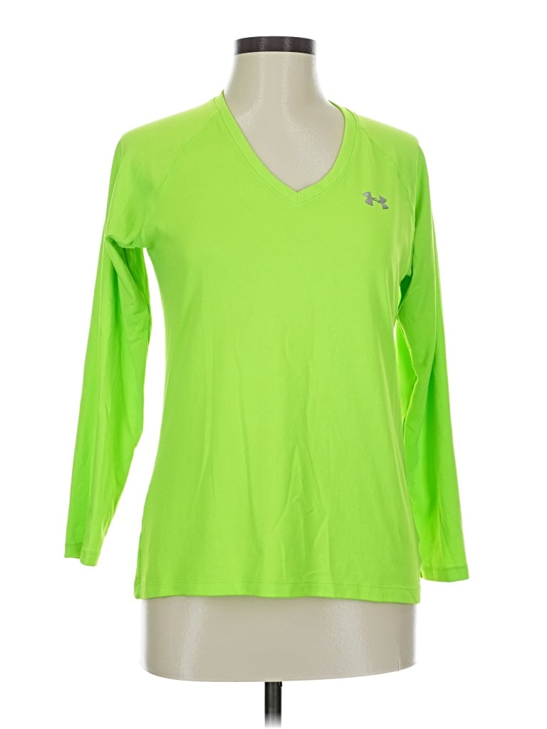 Pre-owned Under Armour 3/4 Sleeve T-shirt In Green