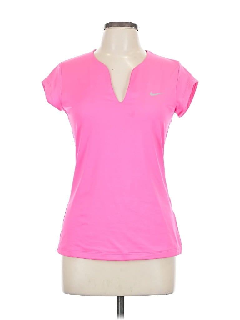 Pre-owned Nike Active T-shirt In Pink