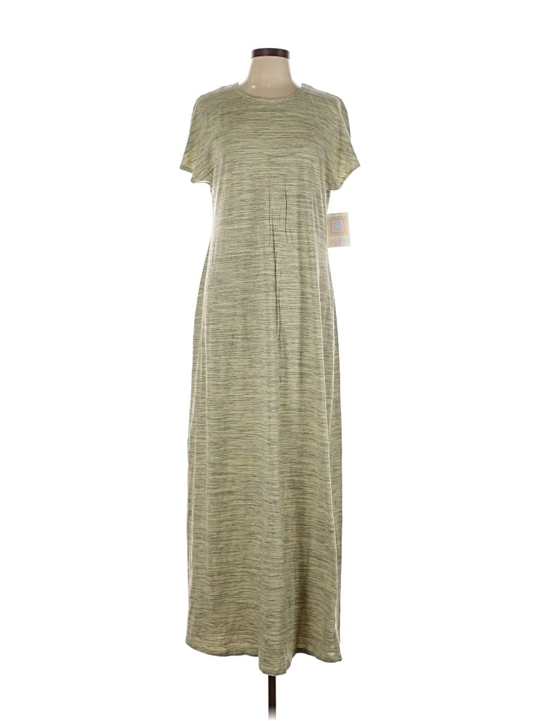 Pre-owned Lularoe Casual Dress In Green