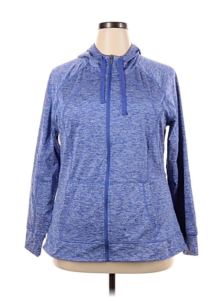 Pre-owned C9 By Champion Zip Up Hoodie In Blue