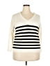 Baci Stripes Ivory Pullover Sweater Size 2XEstimated - photo 1