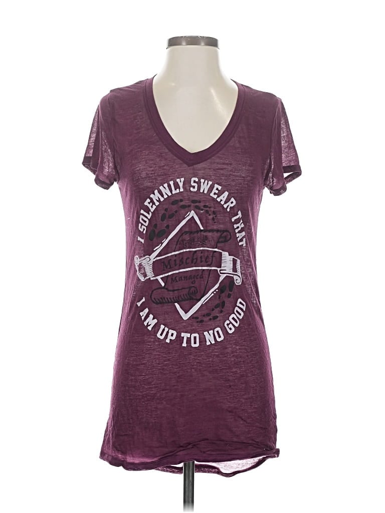 Pre-owned Harry Potter Short Sleeve T-shirt In Purple