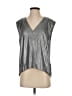 ONE X ONETEASPOON Metallic Silver Sleeveless Top Size XXS - photo 1