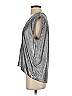 ONE X ONETEASPOON Metallic Silver Sleeveless Top Size XXS - photo 5