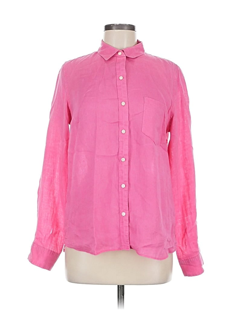 Pre-owned Gap Long Sleeve Button Down Shirt In Pink