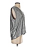 ONE X ONETEASPOON Metallic Silver Sleeveless Top Size XXS - photo 4