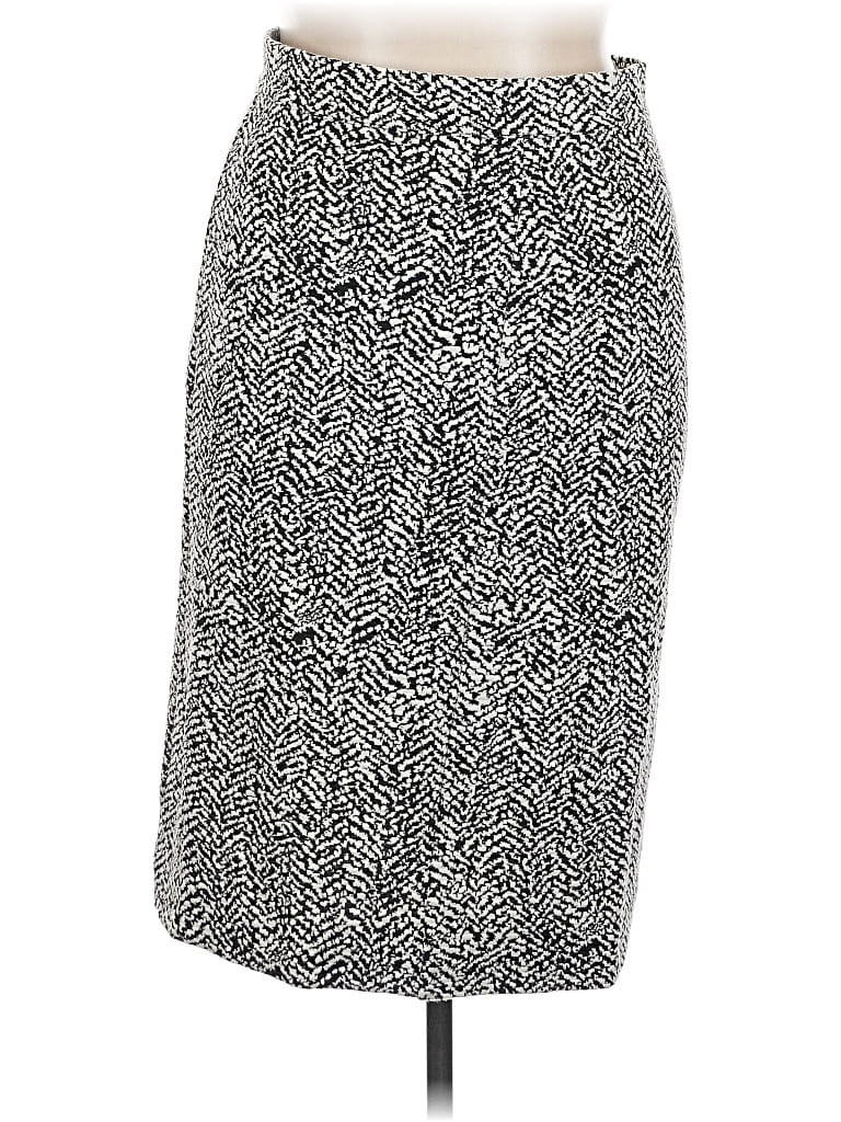 Pre-owned Lands' End Casual Skirt In Gray