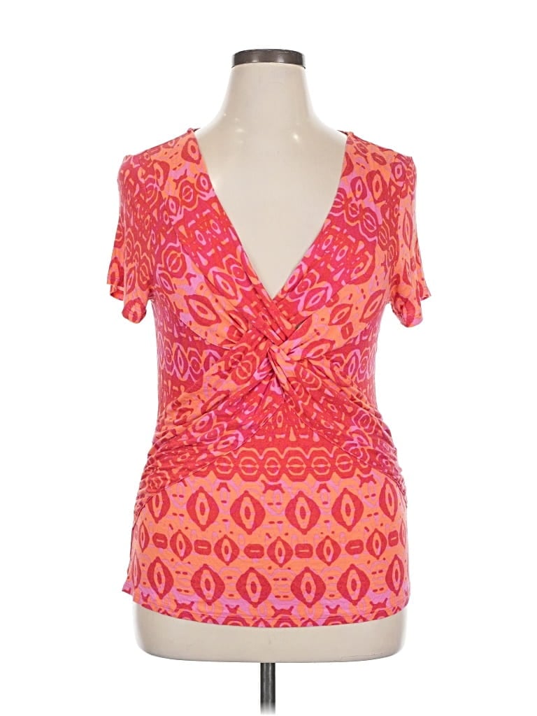 Pre-owned Cable & Gauge Short Sleeve T-shirt In Pink