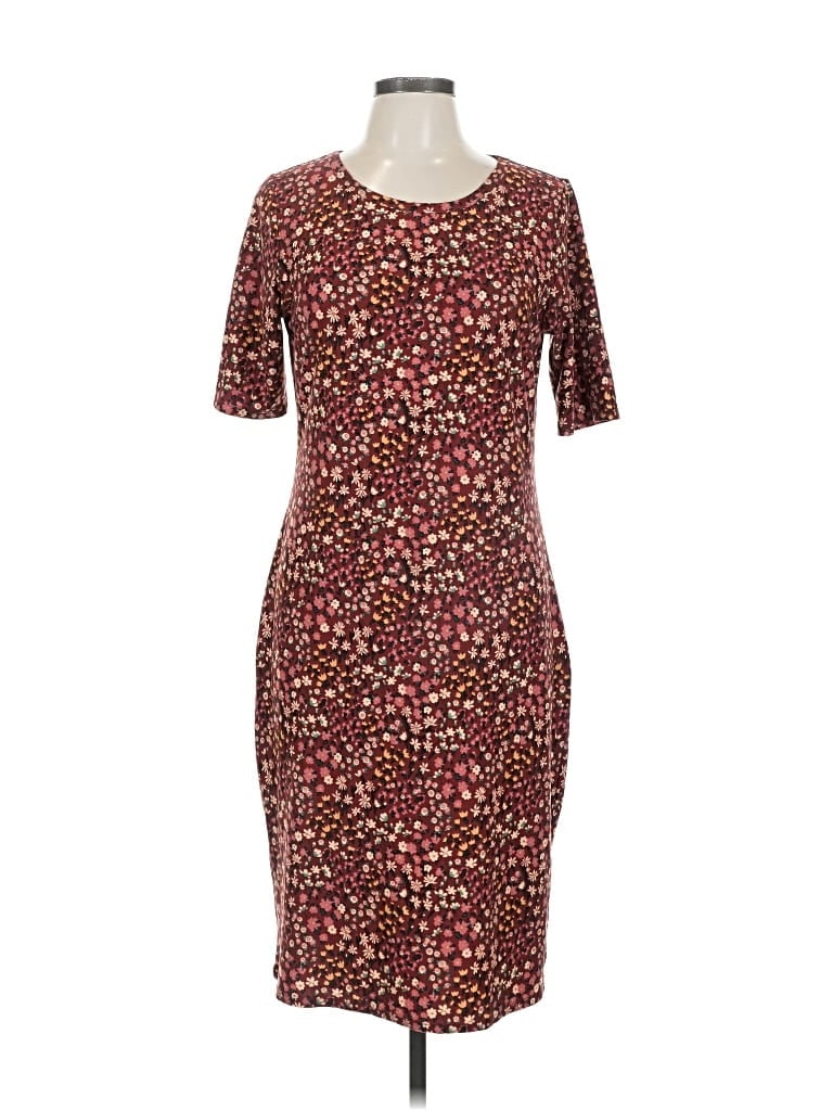 Pre-owned Lularoe Cocktail Dress In Burgundy