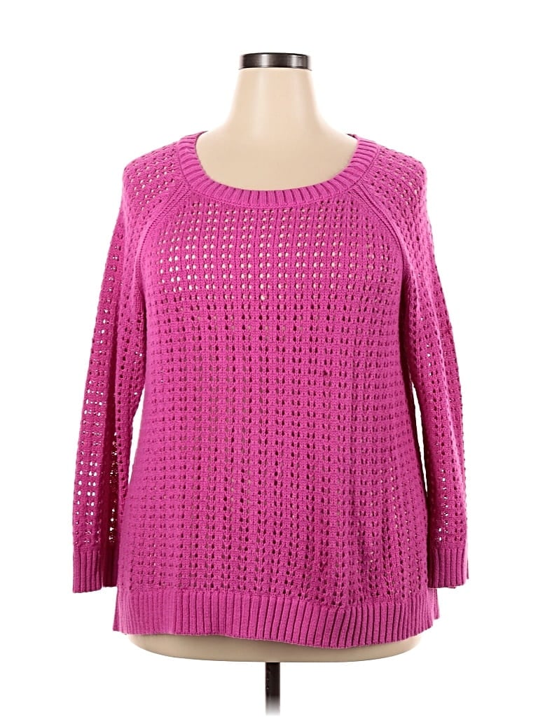 Pre-owned Talbots Pullover Sweater In Pink