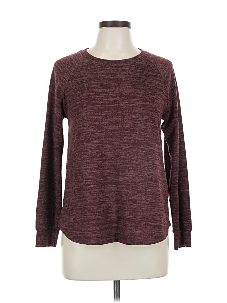 Pre-owned Kaileigh Long Sleeve T-shirt In Burgundy