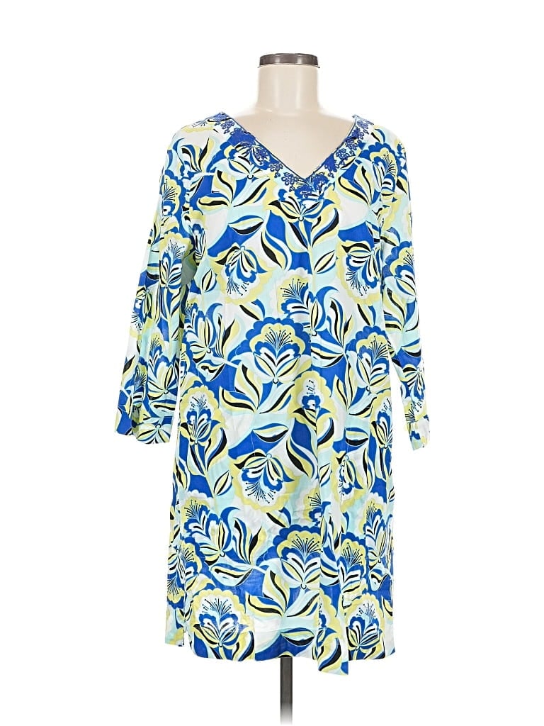 Pre-owned Lands' End Casual Dress In Blue