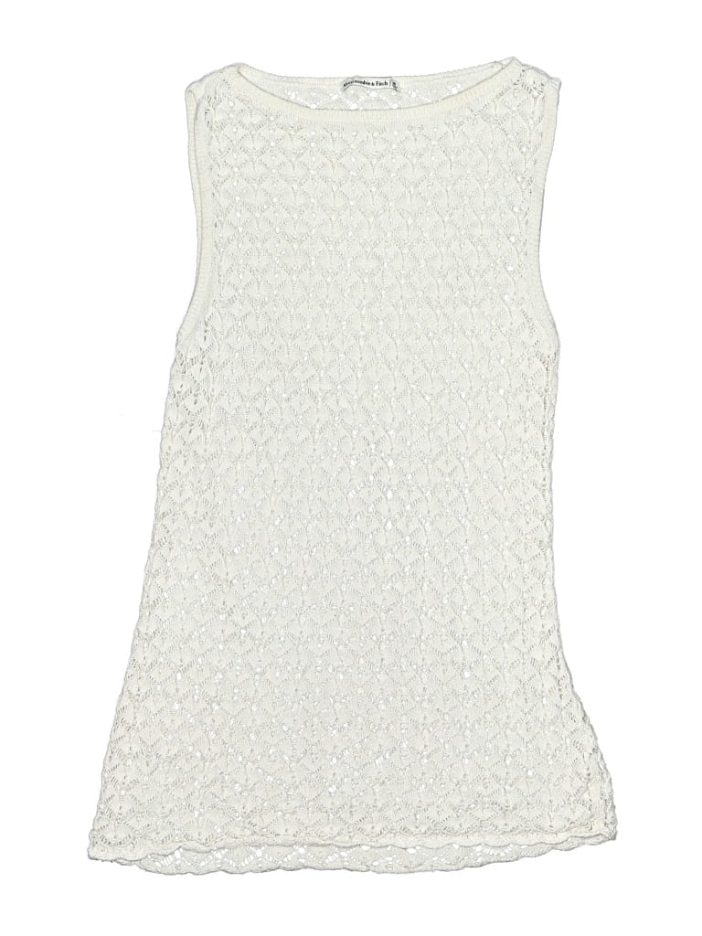 Pre-owned Abercrombie & Fitch Swimsuit Cover Up In White