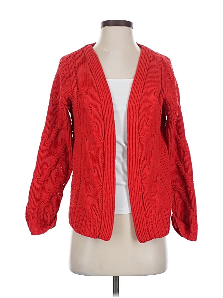 Pre-owned Harper Heritage Cardigan Sweater In Red
