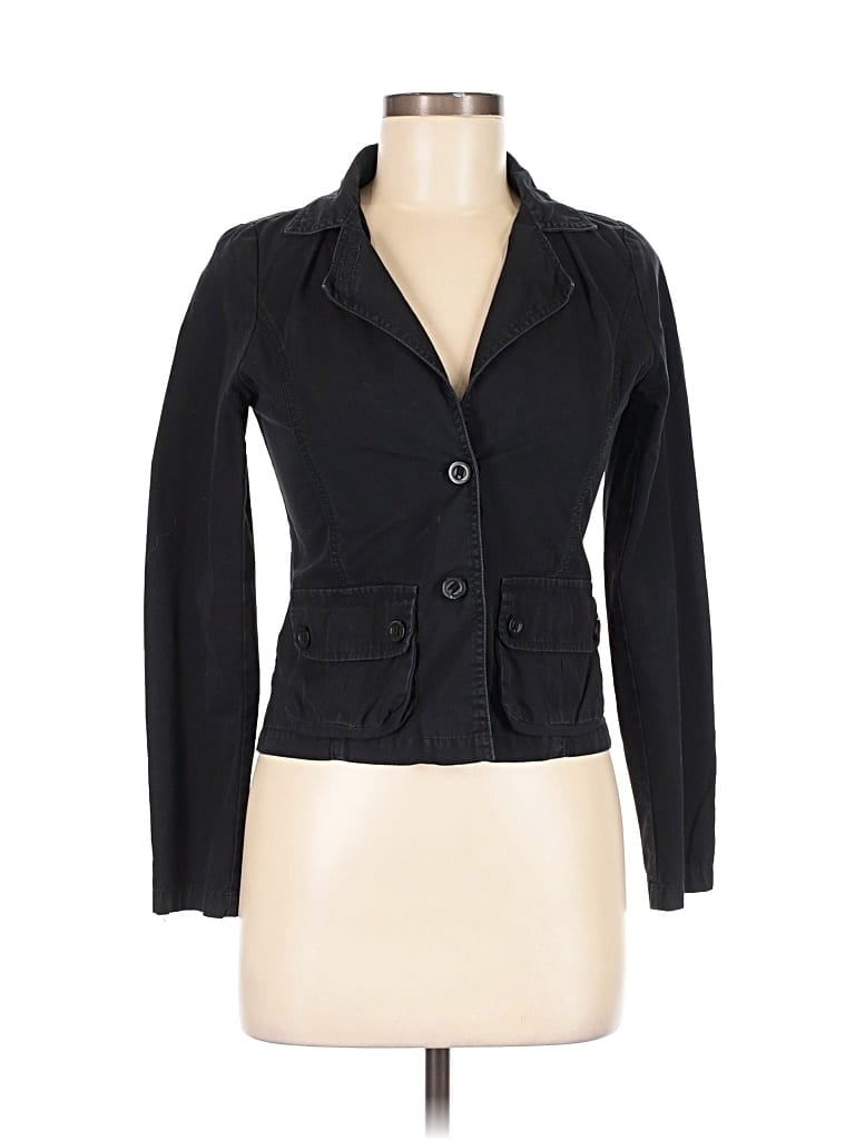 Pre-owned Peach Blazer Jacket In Black