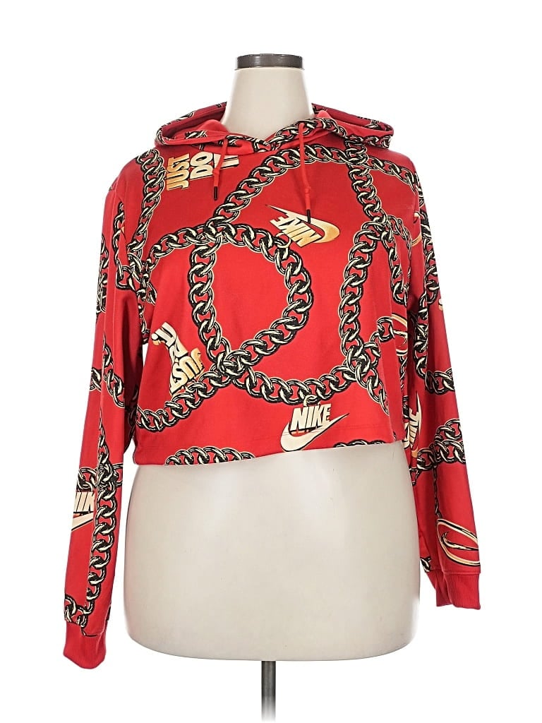 Pre-owned Nike Cardigan Sweater In Red