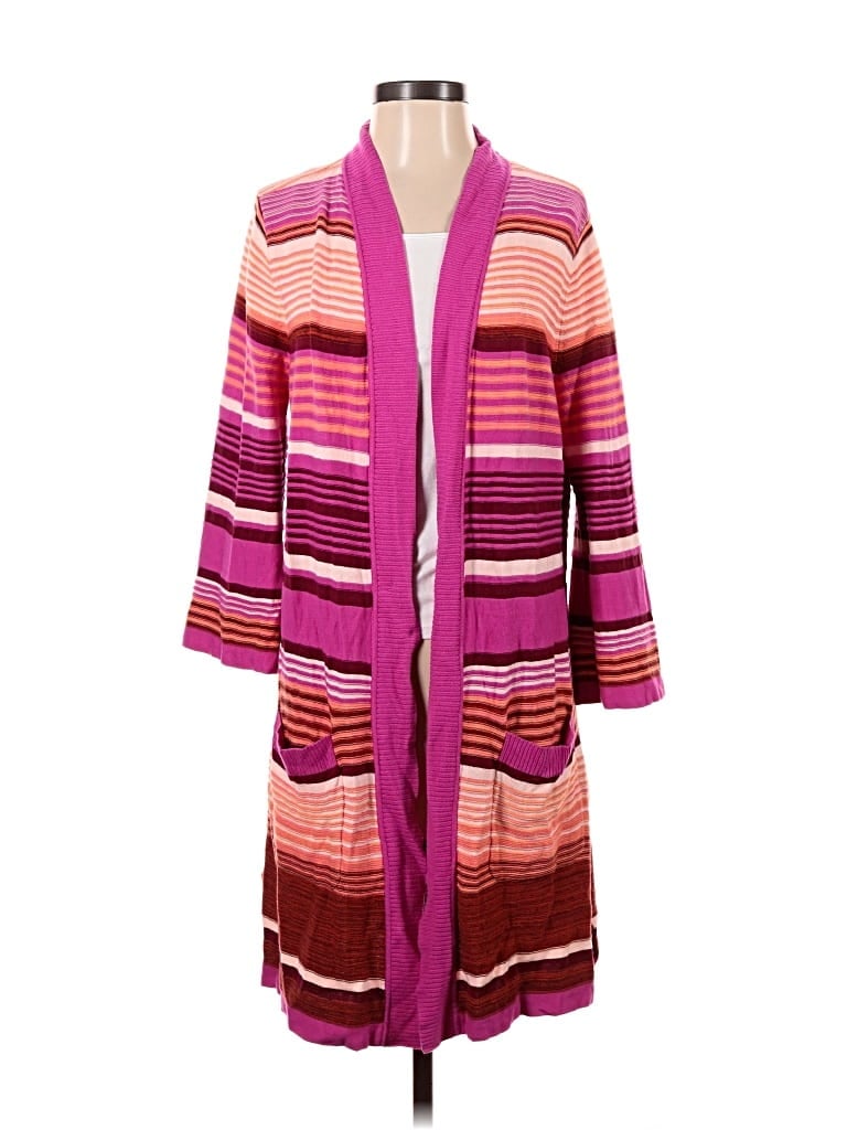 Pre-owned Isaac Mizrahi Live Cardigan Sweater In Pink