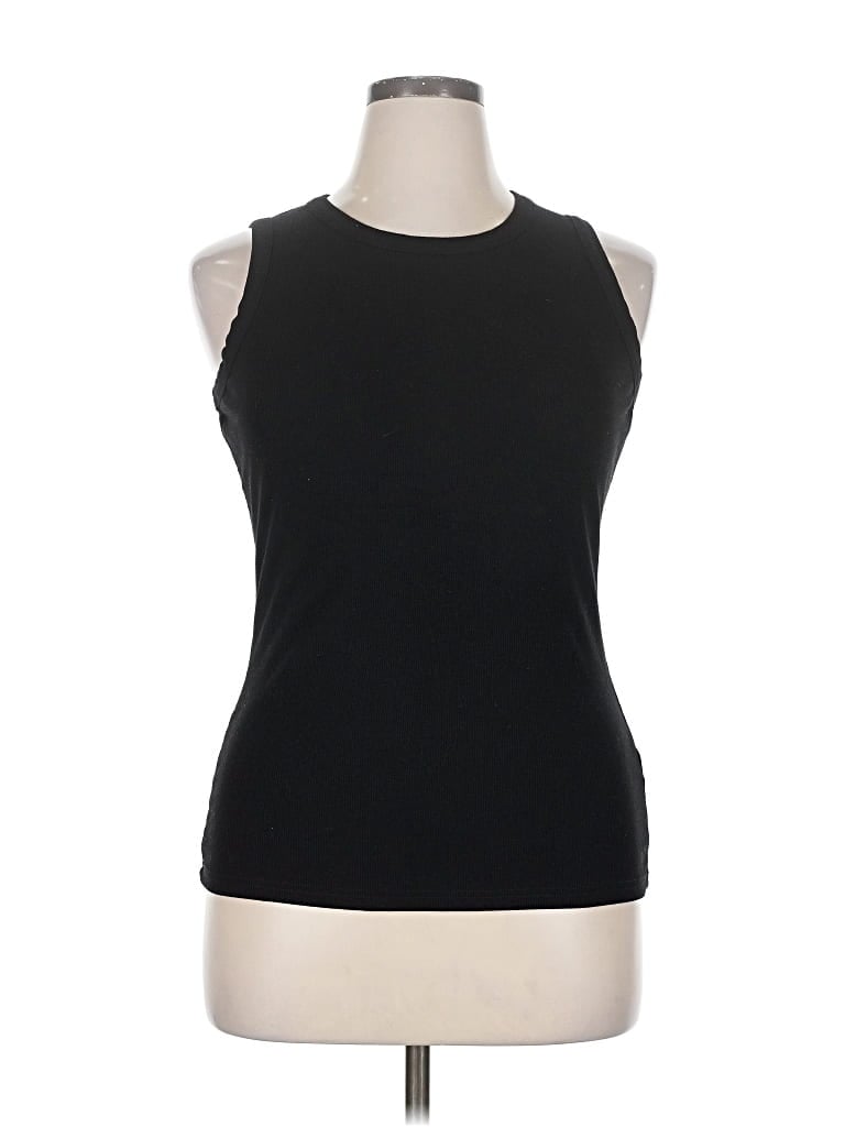 Pre-owned Unbranded Sleeveless T-shirt In Black