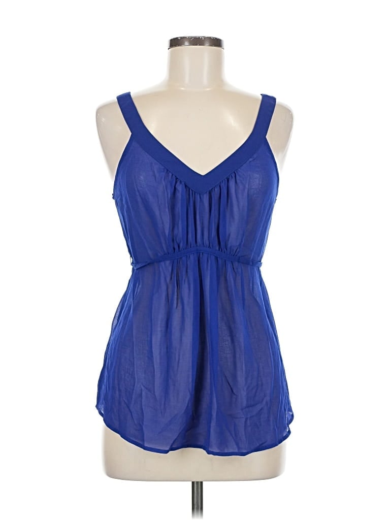 Pre-owned Xxi Sleeveless Blouse In Blue