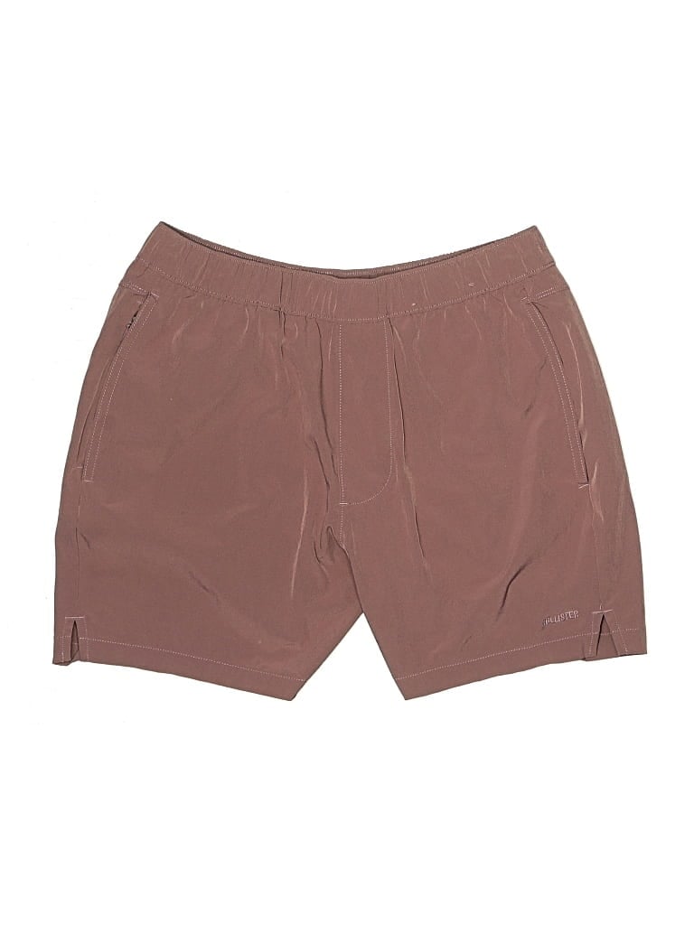 Pre-owned Hollister Athletic Shorts In Brown