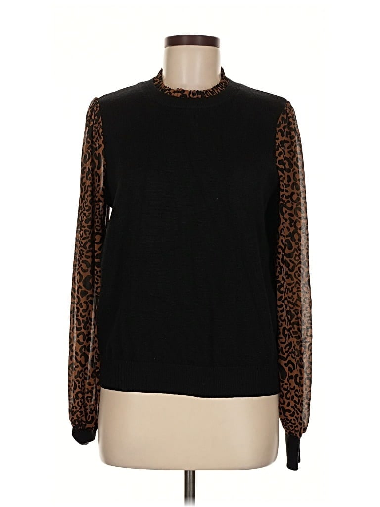 Pre-owned Nanette Lepore Pullover Sweater In Black