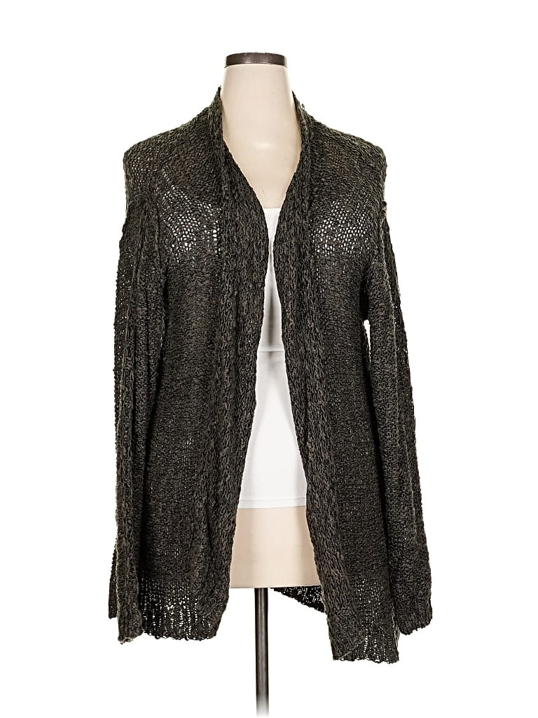 Pre-owned Susina Cardigan Sweater In Silver