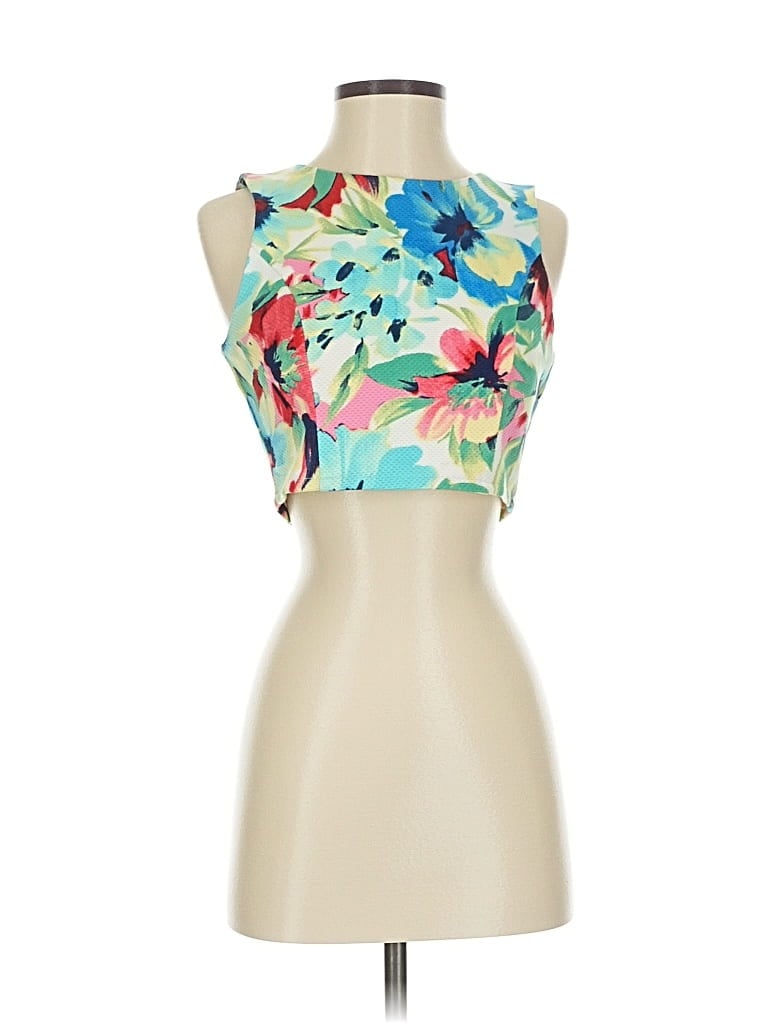 Pre-owned Lulus Sleeveless Blouse In Blue