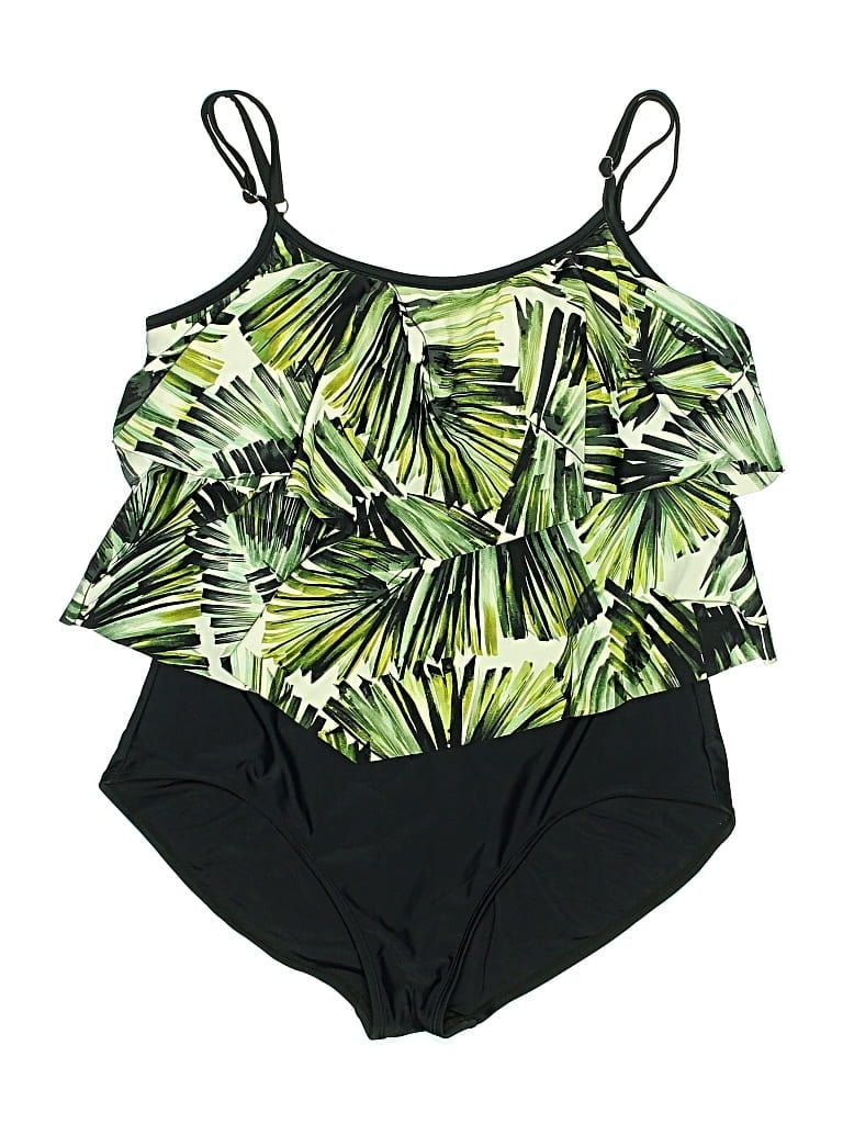 Pre-owned Maxine Of Hollywood One Piece Swimsuit In Green