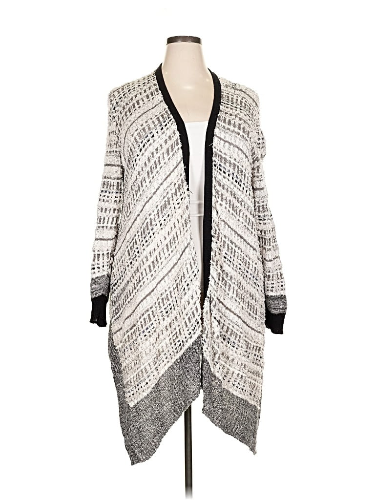 Pre-owned Nic + Zoe Cardigan Sweater In Gray