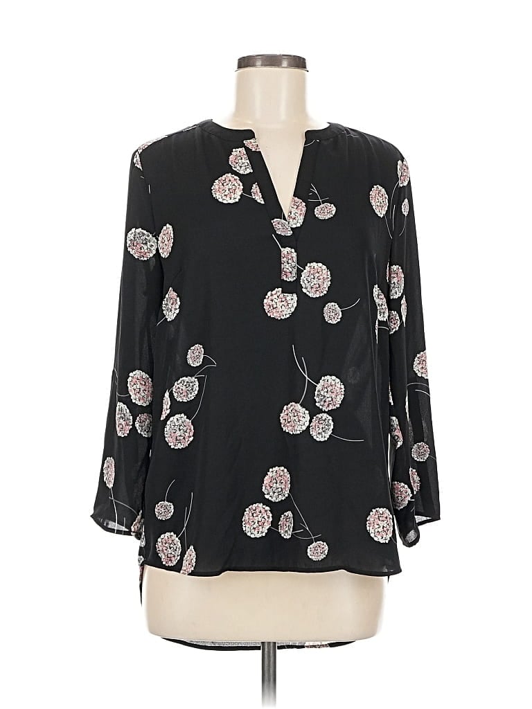 Pre-owned Daniel Rainn 3/4 Sleeve Blouse In Black