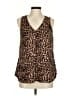 Daniel Rainn 100% Polyester Brown Sleeveless Blouse Size M - photo 1