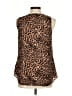 Daniel Rainn 100% Polyester Brown Sleeveless Blouse Size M - photo 2