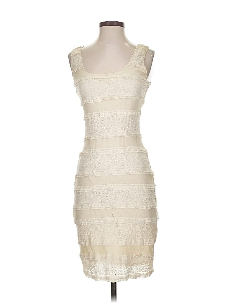 Pre-owned Max Studio Cocktail Dress In White