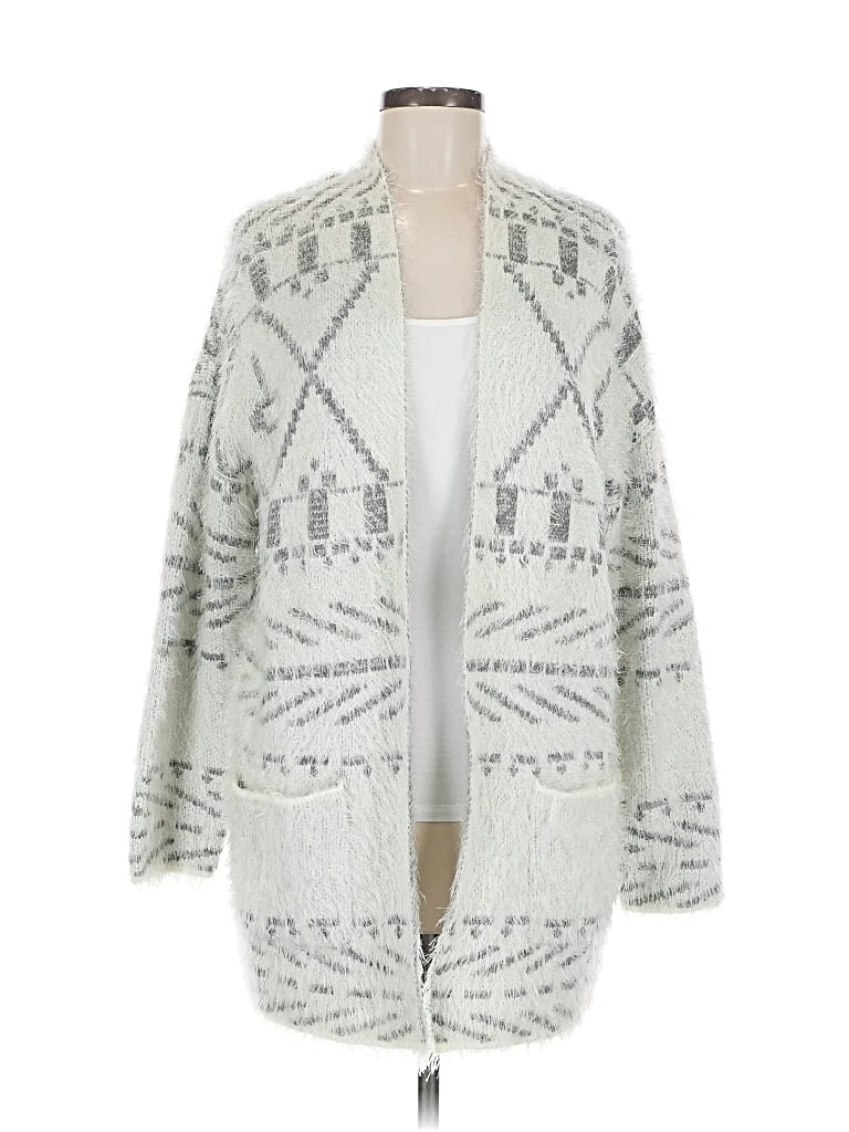 Pre-owned Knox Rose Cardigan Sweater In Silver