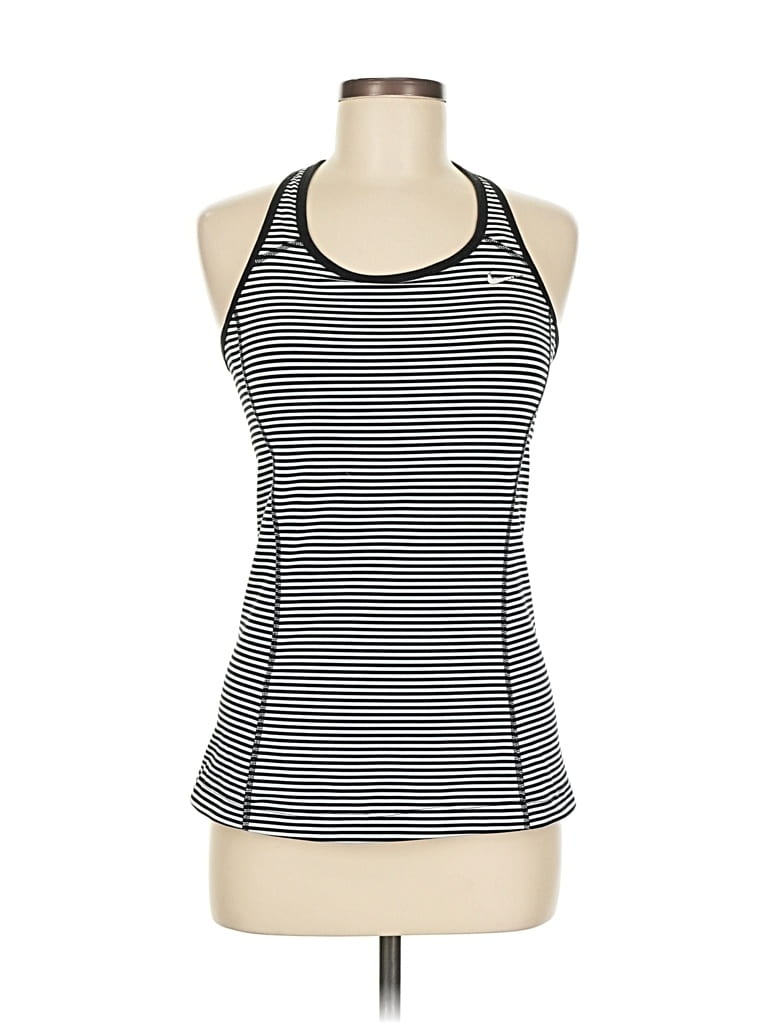 Pre-owned Nike Tank Top Black Halter Neckline Tops