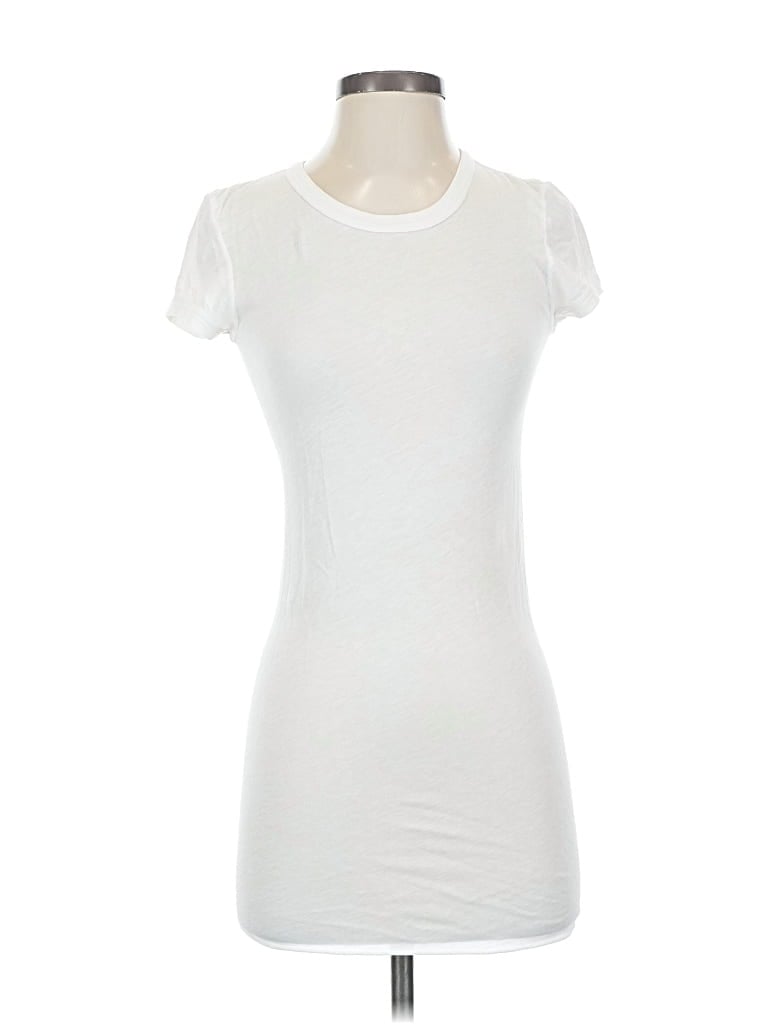 Pre-owned Enza Costa Short Sleeve T-shirt In White