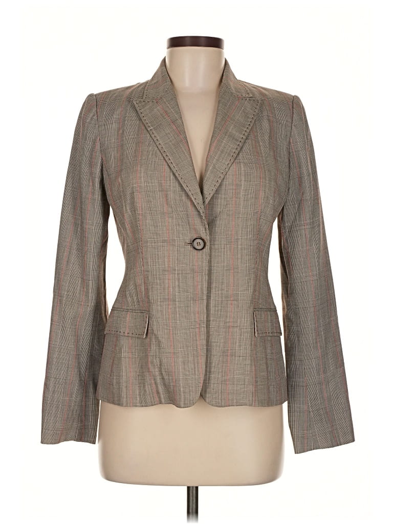 Pre-owned Elie Tahari Blazer Jacket In Gray