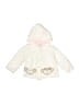 Carter's 100% Cotton Hearts Ivory White Raincoat 12-18 MO / 18 MO - photo 1